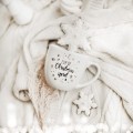 Kubek 300 ml - Cup of christmas spirit Kubek porcelanowy ze złotym zdobieniem Cup of christmas spirit Nadzwyczajnie.pl — widok z boku na białym tle