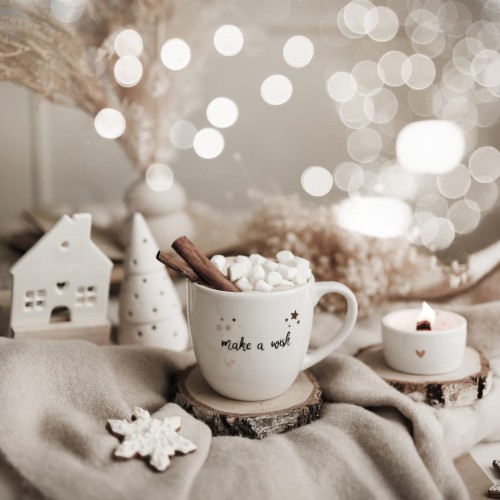 Kubek 300 ml - Make a wish ZŁOTE GWIAZDKI