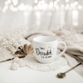 Biały kubek porcelanowy 300 ml - napis Taki Dziadek to skarb dla dziadka na Dzień Dziadka Biały kubek porcelanowy Nadzwyczajnie.pl ze złotym zdobieniem i napisem Taki Dziadek to skarb — 300 ml