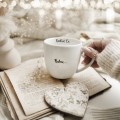 Biały Kubek Porcelanowy 300 ml - Napis Kocham Cię Babciu dla Babci na Dzień Babci Kubek porcelanowy ze złotym zdobieniem Biały Kubek Porcelanowy 300 ml - Napis Kocham Cię Babciu dla Babci na Dzień Babci
