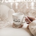 Biały kubek porcelanowy 300 ml - motyw złotej korony z napisem piękna, mądra, kochana mama dla mamy na Dzień Matki Personalizowany kubek porcelanowy ze złotym zdobieniem jako idealny prezent — porcelana premium Nadzwyczajnie.pl