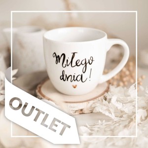 Kubek 300 ml - Miłego dnia! ZŁOTE SERCE OUTLET
