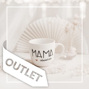 Kubek 300 ml - Mama idealna ZŁOTE SERCE OUTLET