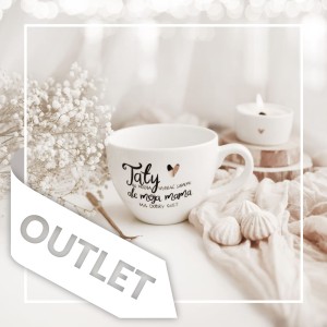 Kubek 500 ml - Taty nie można wybrać samemu, ale moja mama ma dobry gust ZŁOTE SERCE OUTLET