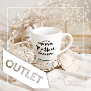 Kubek 300 ml - Najlepsza matka chrzestna ZŁOTE SERCE OUTLET