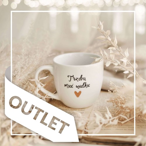 Kubek 300 ml - Trzeba mieć wielkie <3 by kształcić małych ludzi ZŁOTE SERCE OUTLET