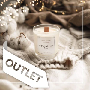 Świeca sojowa w szklance 180 ml - oczekuj dobrego PIERNIK OUTLET