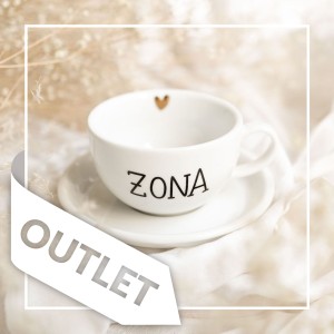 Filiżanka 250 ml ze spodkiem - ŻONA ZŁOTE SERCE OUTLET