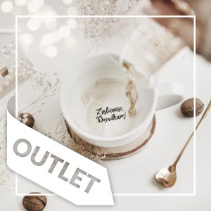 Kubek 500 ml - ZŁOTE SERCE + Zostaniesz Dziadkiem NAPIS NA DNIE OUTLET