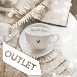 Filiżanka 250 ml ze spodkiem - Moja złota babcia Złote Serce OUTLET