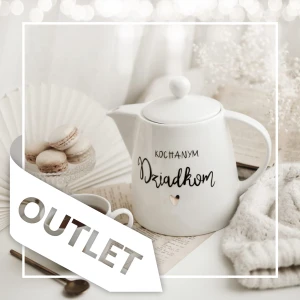 Dzbanek 1 litr - Kochanym dziadkom ZŁOTE SERCE OUTLET