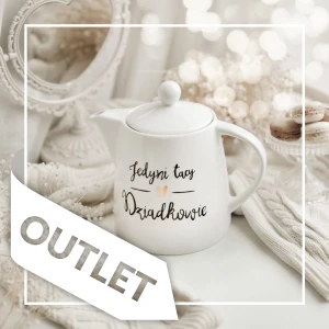 Dzbanek 1 litr - Jedyni tacy dziadkowie ZŁOTE SERCE OUTLET