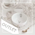 Miska - Trzy małe pieski ZŁOTE SERCE OUTLET Produkt porcelanowy ze złotym sercem Miska - Trzy małe pieski OUTLET Nadzwyczajnie.pl — widok z boku na białym tle