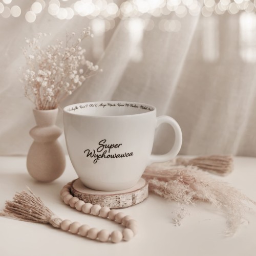 Kubek 1 litr - Dla Nauczyciela z imionami dzieci przy krawędzi