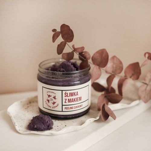 Peeling cukrowy - Śliwka z makiem 250 ml