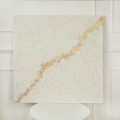 Milky Way II 80x80 - NA ZAMÓWIENIE - wybierz rozmiar - obraz strukturalny ze złotem, abstrakcja, ręcznie malowany Eleganckie opakowanie prezentowe produktu porcelanowego ze złotym zdobieniem Nadzwyczajnie.pl — Milky Way II 80x80 - NA