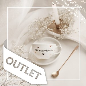 Filiżanka 250 ml ze spodkiem - Taka przyjaciółka to skarb ZŁOTE SERDUSZKA OUTLET