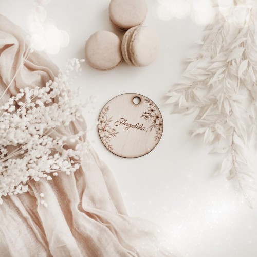 Personalizowana okrągła zawieszka