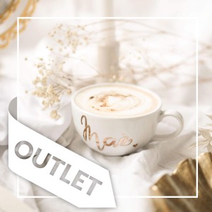 Filiżanka 250ml ze spodkiem - Mąż ZŁOTY NAPIS OUTLET