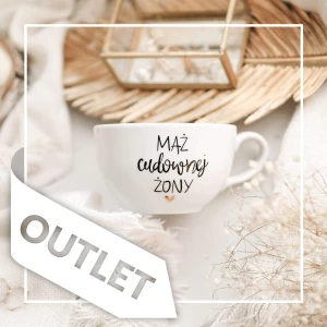 Filiżanka 250 ml ze spodkiem - Mąż cudownej żony OUTLET