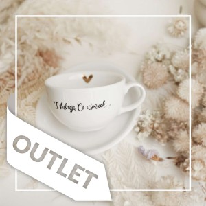 Filiżanka 250 ml ze spodkiem - I ślubuję Ci uśmiech OUTLET