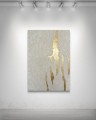 Light II 70x100 - NA ZAMÓWIENIE - wybierz rozmiar - obraz strukturalny ze złotem, abstrakcja, ręcznie malowany Zbliżenie na złote zdobienie na białym produkcie porcelanowym Light II 70x100 - NA ZAMÓWIENIE - wybierz rozmiar - obraz