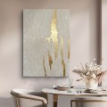 Light II 70x100 - NA ZAMÓWIENIE - wybierz rozmiar - obraz strukturalny ze złotem, abstrakcja, ręcznie malowany Biały produkt porcelanowy Nadzwyczajnie.pl ze złotym zdobieniem i napisem Light II 70x100 - NA ZAMÓWIENIE - wybierz