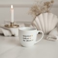 Kubek 300 ml - NAJLEPSZA BABCIA NA ŚWIECIE ZŁOTE SERCA Biały kubek porcelanowy Nadzwyczajnie.pl ze złotym zdobieniem i napisem NAJLEPSZA BABCIA NA ŚWIECIE ZŁOTE SERCA — 300 ml
