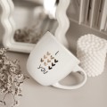 Biały Kubek Porcelanowy 300 ml - Napis I Love You ze Złotymi Sercami dla Zakochanych na Walentynki Eleganckie opakowanie prezentowe kubka porcelanowego ze złotym zdobieniem Nadzwyczajnie.pl — Biały Kubek Porcelanowy 300