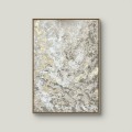 Cicha jasność 50x70 - obraz strukturalny ze złotem, abstrakcja, ręcznie malowany Produkt porcelanowy ze złotym zdobieniem Cicha jasność 50x70 - obraz strukturalny ze złotem, abstrakcja, ręcznie malowany