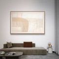 Architektura ciszy 70x120 - obraz strukturalny, abstrakcja, ręcznie malowany Eleganckie opakowanie prezentowe produktu porcelanowego ze złotym zdobieniem Nadzwyczajnie.pl — Architektura ciszy 70x120