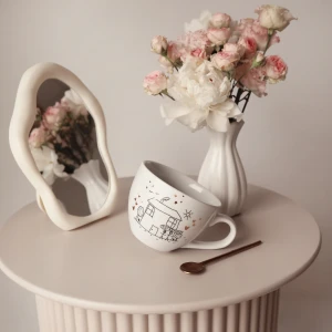 Kubek 500 ml - Laurka na porcelanie