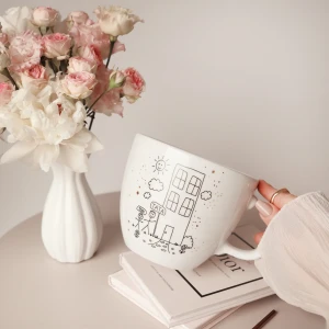 Kubek 1 litr - Laurka na porcelanie