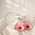 Filiżanka 250 ml ze spodkiem - Mama miłość bez końca ZŁOTE STOKROTKI + spodek ZŁOTE STOKROTKI 3P4A9882.webp