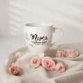 Kubek 300 ml - Mama - nieskończona miłość, cierpliwość i supermoc + złote różyczki 3P4A9810.webp