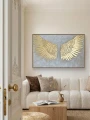 Złote skrzydła 80x120 -  skrzydła Anioła, obraz ręcznie malowany ze złoceniem, strukturalny beżowy, delikatny, abstrakcja, na prezent 5cc13230-5910-11f1-8716-1715bd627efe.JPG