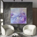 Kwiaty o świcie 130x130 - pastelowy, kolorowy obraz do salonu, sypialni, nowoczesny obraz na ścianę, dekoracja wnętrz, ręcznie malowany obraz abstrakcyjny na płótnie w odcieniach fioletu, różu, błękitu, beżu 8f15a8a0-77c5-11f1-aa47-fd0783bb9c24.JPG