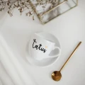 Mała biała filiżanka porcelanowa do espresso 100 ml ze spodkiem i napisem „Tatuś” 3P4A0723 (1).webp