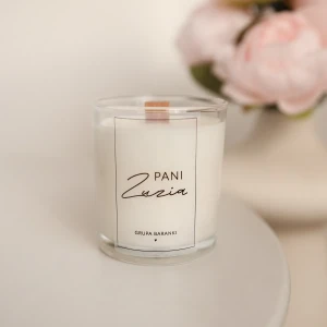 Świeca sojowa w szklance 180 ml - Pan/Pani + Imię i nazwa grupy/klasy