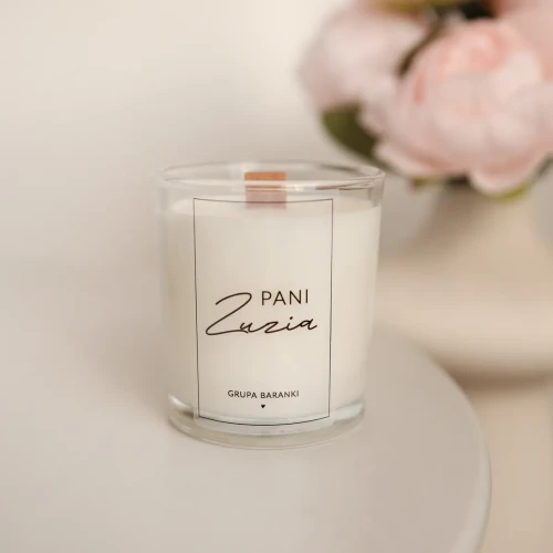 Świeca sojowa w szklance 180 ml - Pan/Pani + Imię i nazwa grupy/klasy