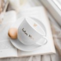 Filiżanka 200 ml ze spodkiem CIENKI RANT - Kochana Mama ZŁOTY NAPIS Filiżanka porcelanowa ze złotym zdobieniem ze spodkiem CIENKI RANT - Kochana Mama ZŁOTY NAPIS Nadzwyczajnie.pl — widok z