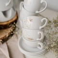Zestaw obiadowo-deserowy na 6 osób - NAKRAPIANE ZŁOTEM Eleganckie opakowanie prezentowe zestawu porcelanowego ze złotym zdobieniem Nadzwyczajnie.pl — obiadowo-deserowy na 6