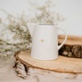Zestaw obiadowo-deserowy na 6 osób - ZŁOTE SERCE Personalizowany zestaw porcelanowy ze złotym sercem jako idealny prezent — porcelana premium Nadzwyczajnie.pl
