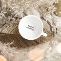 Biała filiżanka porcelanowa 250 ml ze spodkiem - motyw złotego serca z napisem na dnie doceniam codzienność dla bliskiej osoby na podziękowanie Eleganckie opakowanie prezentowe filiżanki porcelanowej ze złotym sercem Nadzwyczajnie.pl — ze spodkiem - + doceniam