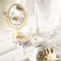Zestaw filiżanek 250 ml ze spodkami - Mąż Żona ZŁOTY NAPIS Personalizowany filiżanka porcelanowa ze złotym zdobieniem jako idealny prezent — porcelana premium Nadzwyczajnie.pl