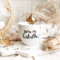 Biały kubek porcelanowy 1 litra - napis pora na herbatkę na urodziny dla miłośników herbaty Biały kubek porcelanowy Nadzwyczajnie.pl ze złotym zdobieniem i napisem Kubek 1 litr - Pora na herbatkę