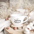 Kubek 500 ml - Najlepszy mężczyzna ZŁOTE SERCE Biały kubek porcelanowy Nadzwyczajnie.pl ze złotym sercem i napisem Najlepszy mężczyzna — 500 ml