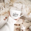 Kubek 500 ml - Najlepszy mężczyzna ZŁOTE SERCE Personalizowany kubek porcelanowy ze złotym sercem jako idealny prezent — porcelana premium Nadzwyczajnie.pl