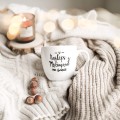 Biały kubek porcelanowy 300 ml - Złote serce i napis najlepszy mężczyzna na świecie na dzień mężczyzny dla mężczyzny Biały kubek ze złotym sercem Nadzwyczajnie.pl Najlepszy mężczyzna na świecie — porcelana premium 300 ml