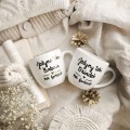 Biały kubek porcelanowy 300 ml - napis jedyna taka babcia na świecie ze złotym sercem dla babci na dzień babci Personalizowany kubek porcelanowy ze złotym sercem jako idealny prezent — porcelana premium Nadzwyczajnie.pl